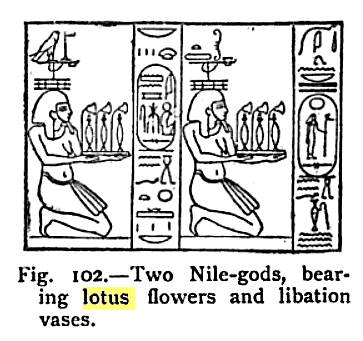 2 nile gods with lotus