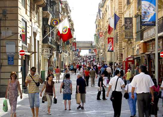 a Maltese traffic jam