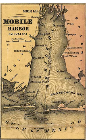 Map of Mobile Harbor